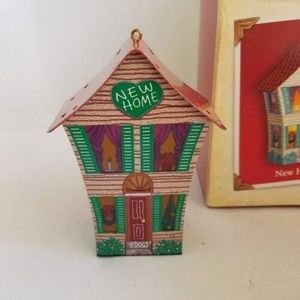 Hallmark Ornament New Home  2004 Ornament, Tin with Special Lighting Effect EUC
